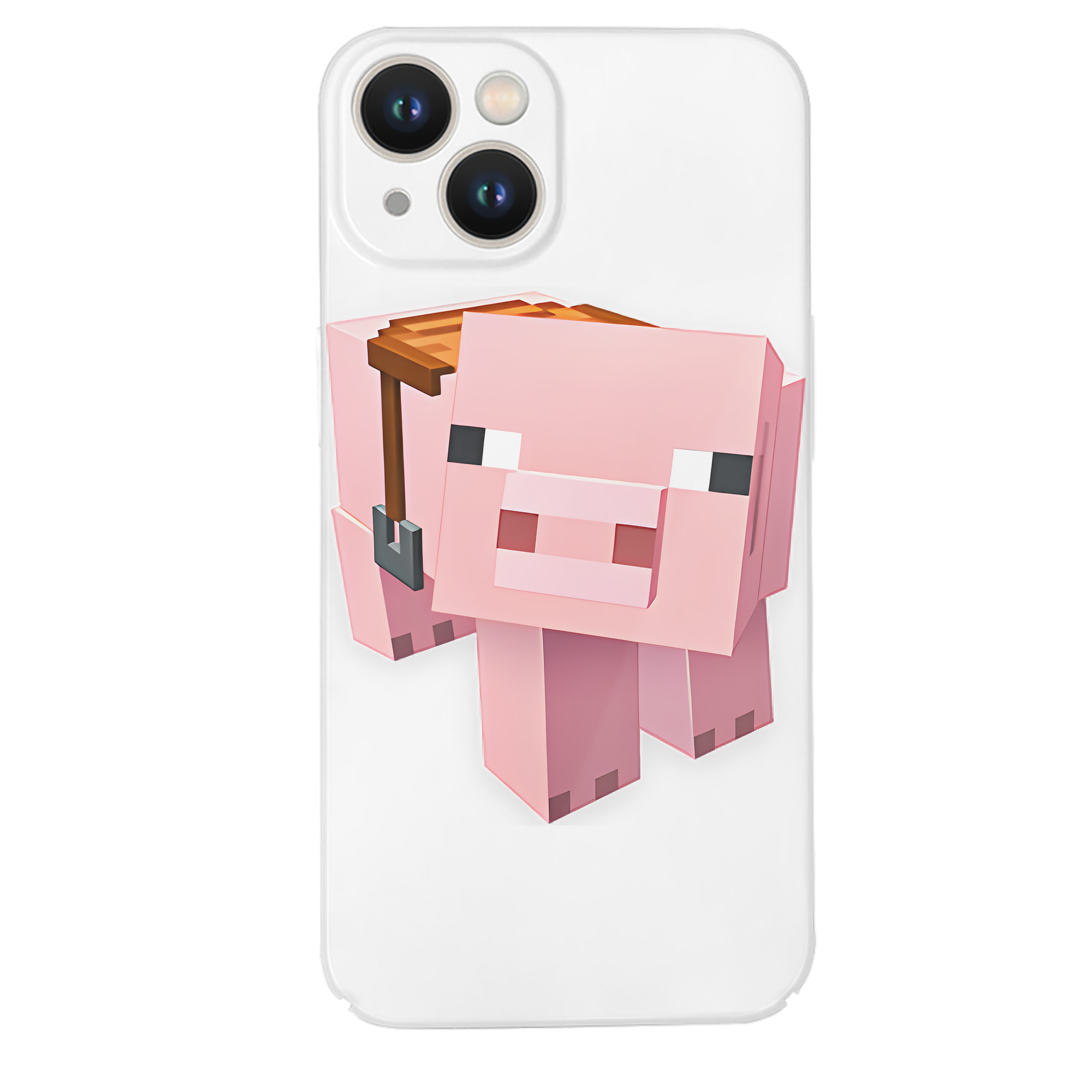 （画像用） マインクラフト ブロックの世界 Minecraft MC Block world 【iPhone 14シリーズ対応】ハードケース